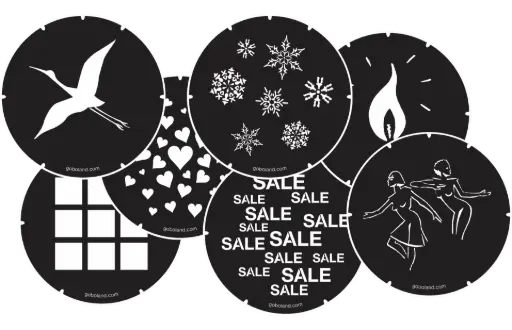 Custom Steel Gobos for Lighting Projectors and Metal Stencils Europe