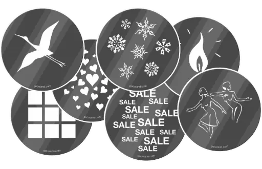 Custom Glass Gobos for Wedding Monogram Projectors and Event Branding