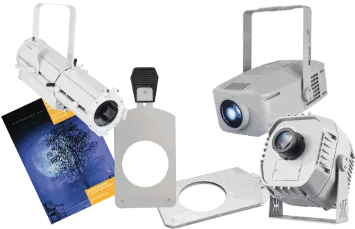 Professional Gobo Projectors and Lighting Accessories for European Events